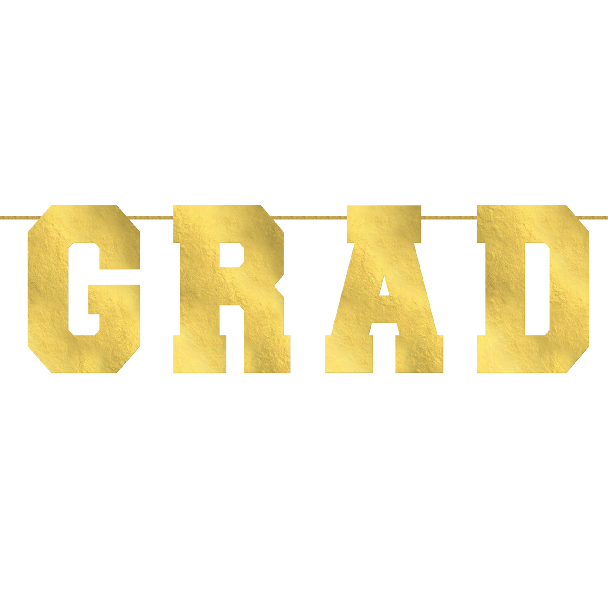 Gold Grad Collegiate Banner